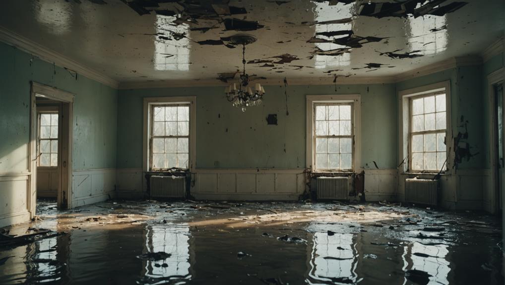 Professional water damage restoration technician working in McKinney TX